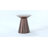 Sheridan 18"W Metal Industrial Round Side Table with Sculptural Design-4263679