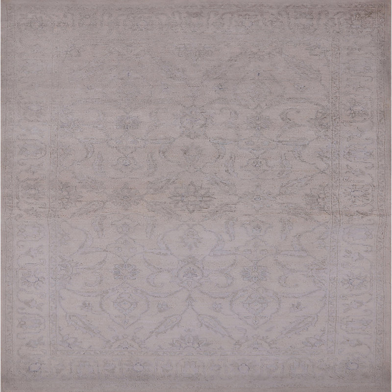 Tapis oriental gris Krikor, Carré 4 pi