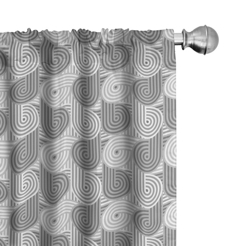 Rideaux 4 panneaux East Urban Home, L 56 po x L 63 po