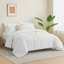 Ensemble d'édredon 7 pièces pour très grand lit blanc Cozylux