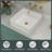 Beslend 15'' Ceramic Square Bathroom Sink