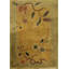Antique Art Deco Small Scatter Size Wool Yellow / Gold / Orange Rug