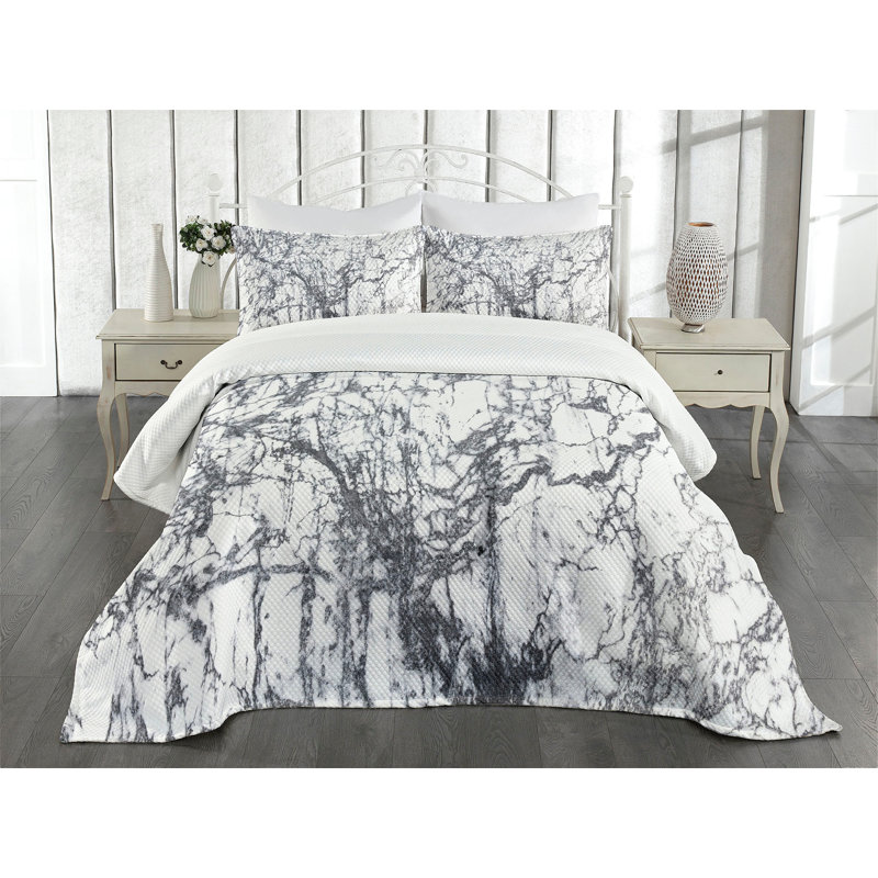 Ambesonne Abstract Bedspread Surreal, King Bedspread + 2 Standard Shams