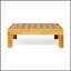 Table basse d'extérieur en bois d'acacia de conception Oana / BRAVA à lattes pour le patio et le jardin-1047432444