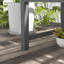 46" Outdoor Metal Bench In Grey, For Patio, Porch, Lawn, - Comfortable, Curved Grey Patio Bench, Deck, , Comfortable Seating,