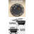 42" 3-in-1 Fire Pit Table with 2 Grills Lid-129933657
