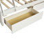 Lit simple en bois massif avec tiroirs Lowrie-1750278784
