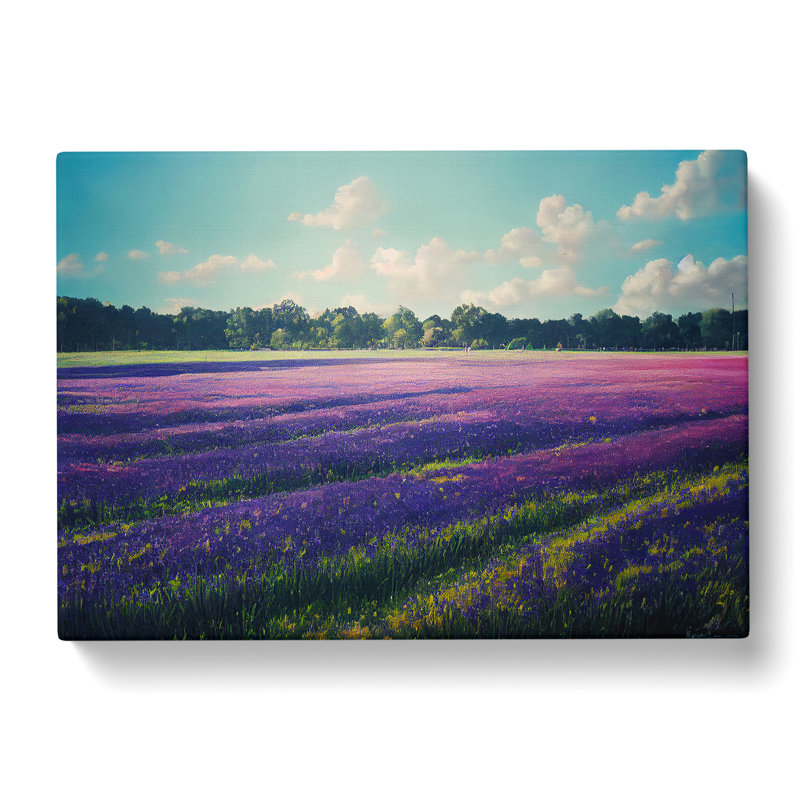 Unbeatable Bluebell Field - Wrapped Canvas, 40cm H x 60cm W x 3cm D