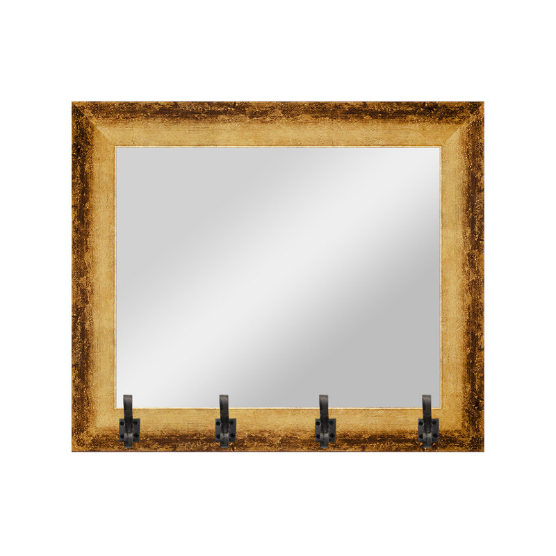 Miroir Tecopa, Or bruni / acier
