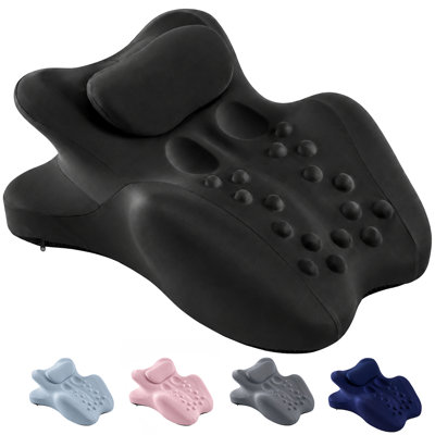 27°Memory Foam Ergonomic Wedge Pillow, Multi‑Position Support for Sleeping, Lumbar & Leg Support Pillow with Removable Washable Cover