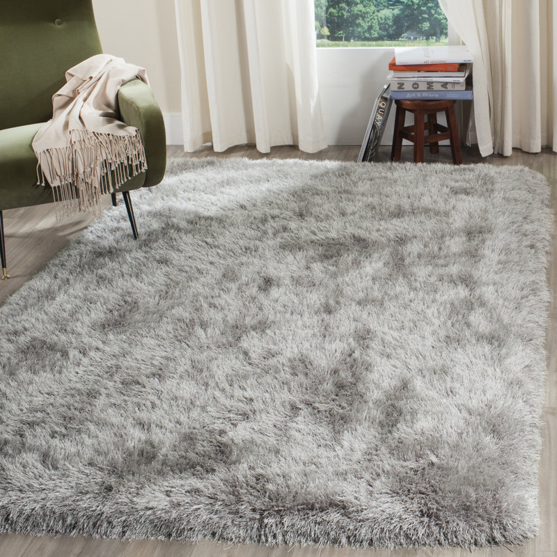 Midville Solid Colour Hand Woven Area Rug, Rectangle 183 x 274 cm
