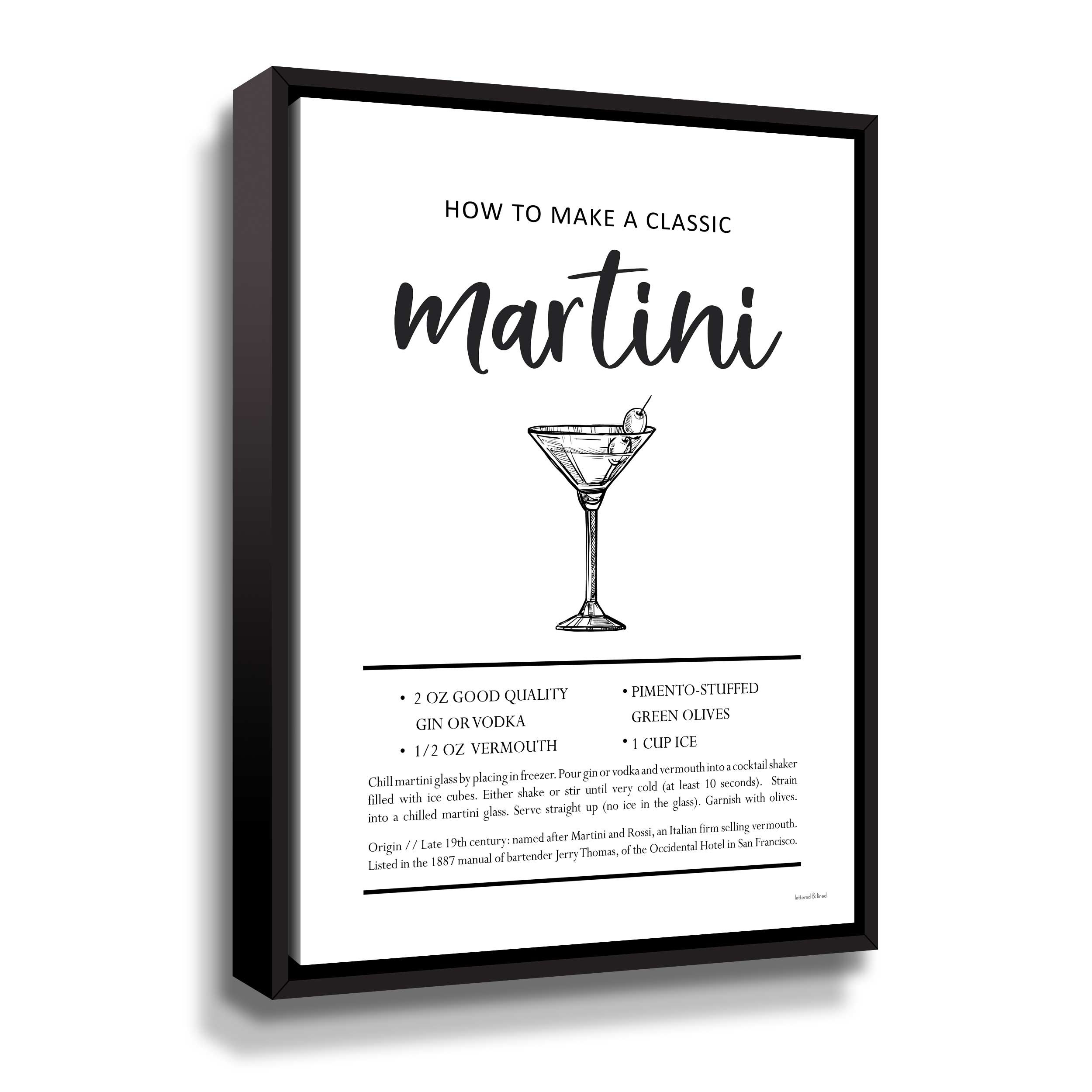 Trinx Martini - Textual Art on Canvas - Wayfair Canada