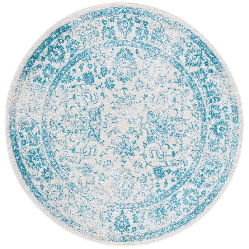 Olius Performance Floral Rug, Round 6'