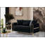 Causeuse convertible en tissu de velours Melody