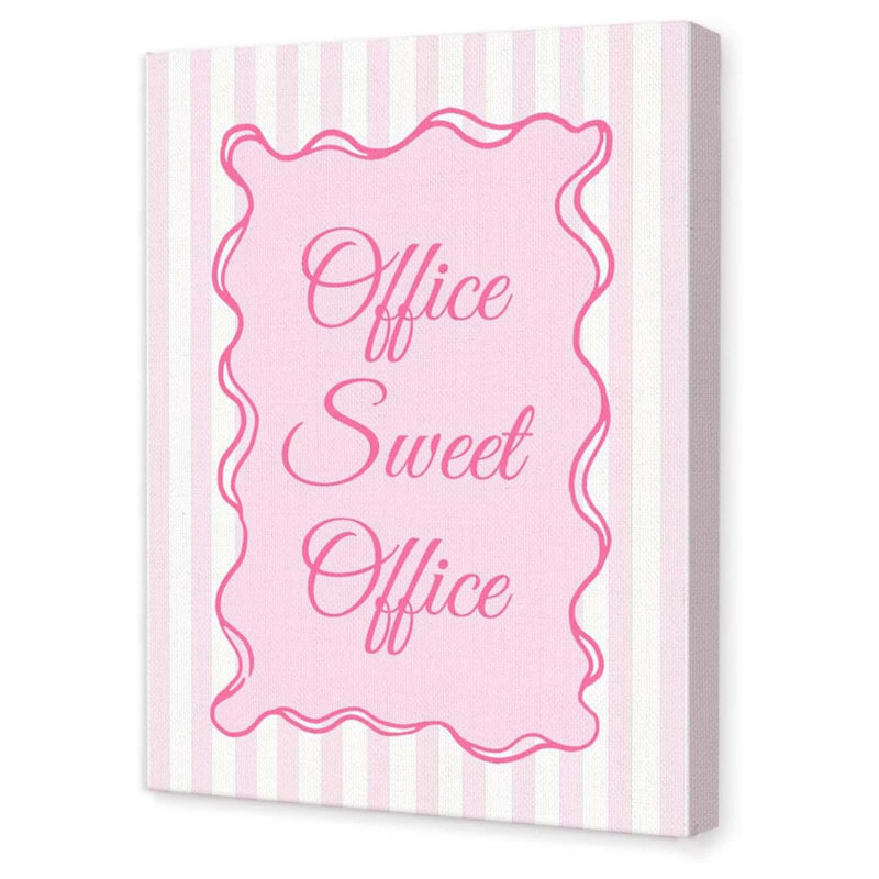 Sweet Office Canvas Wall Art 30x40cm