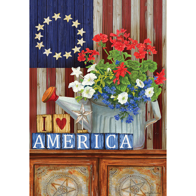 Drapeau de jardin patriotique Americana