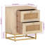 Astryd 40cm W Iron Bedside Table