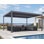 15 pi L 13 pi. Pergola à persiennes en aluminium