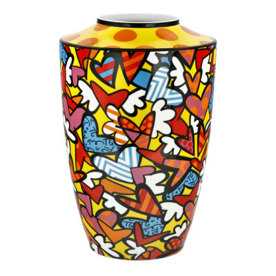 Multicolour 24Cm Porcelain Table Vase