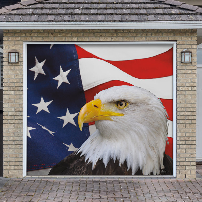 Murale de porte de garage patriotique