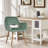 Everly Quinn Velvet Task Chair-858988921-855300750