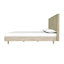 Lit plateforme en bois d'acacia Mira, beige, simple