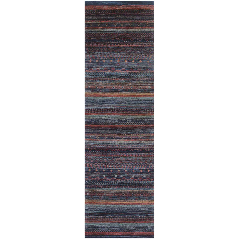 Traditional, Transitional One-of-a-Kind Runner 2'9" X 9'7" Runner Wool Area Rug