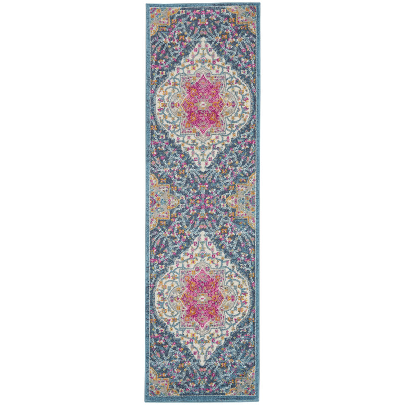 Tapis multicolore, Tapis de couloir 2 pi 2 po x 7 pi 6 po
