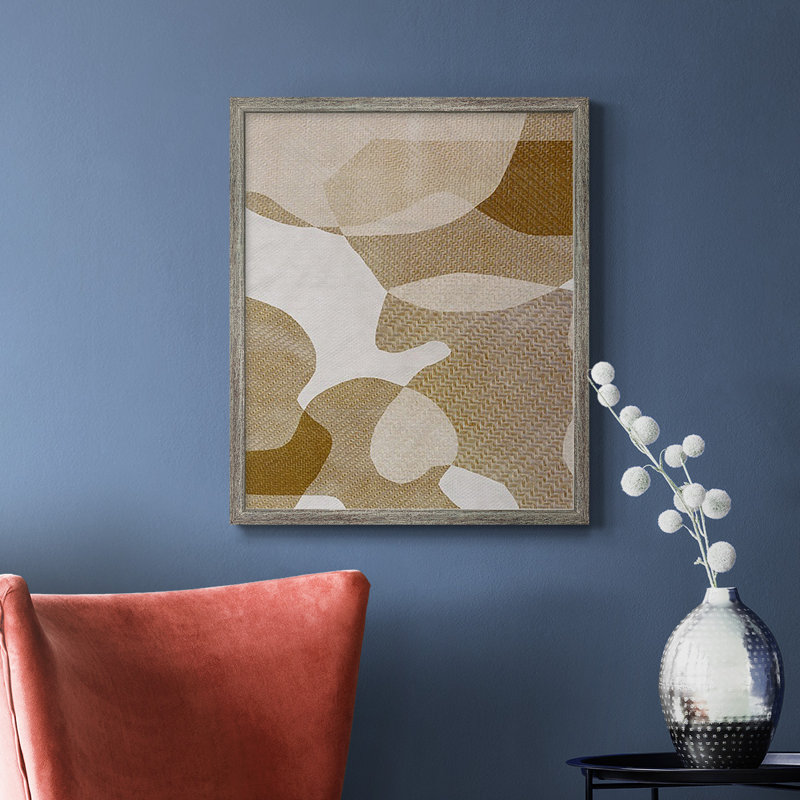 Texture Desert I, toile encadrée de qualité supérieure - prête à être accrochée, Argent patiné, H 24 po x l 20 po