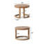 Ensemble de salon d'extérieur en bois d'acacia 3 pièces: 2 chaises longues en osier tissé avec coussins Cape + table d'appoint solide pour patio, terrasse, jardin, pelouse et jardin