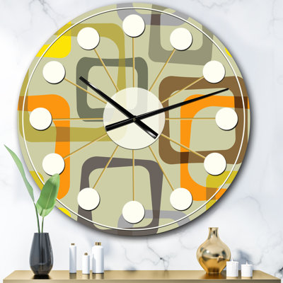 Horloge murale rétro Mid-Century