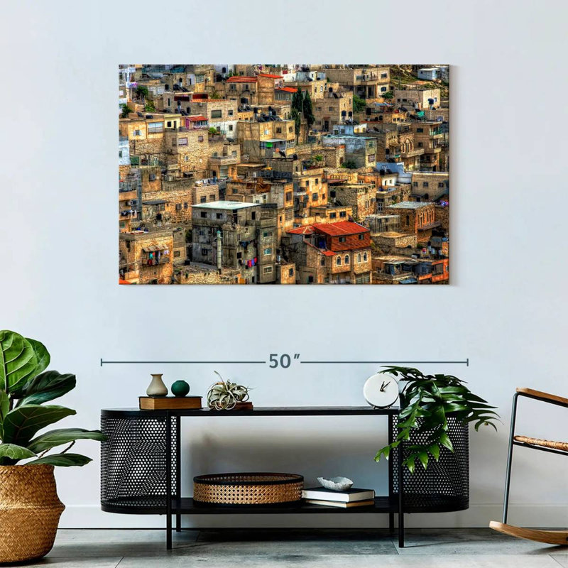 Ravi Neighborhood In Jerusalem, 30" H x 45" W