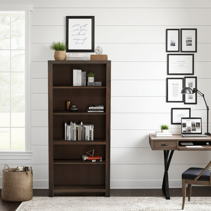 Bibliothèque Columbia, (5 tablettes) H 72 po x l 32 po x P 10 po, Vert