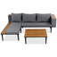 Luxury Patio Furniture Set With Removable Cushions And Coffee Table