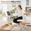 Chaise ergonomique pivotante à pieds croisés, chaise de bureau à hauteur ajustable et pivotante à 360 °, chaise de méditation et Adha avec support pour le dos, maison et bureau, chaise de yoga, beige-509516965-509516967