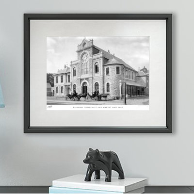 Brixham, Town Hall And Market Hall 1889 - Single Picture Frame Print