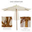 Parasol de plage 98,4 po Seleni-1044820404
