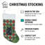 Chaussette de Noël noire Pomeranian