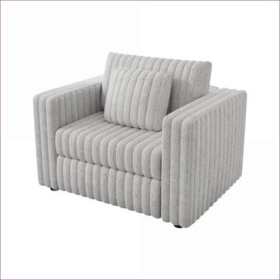 Canapé modulaire simple avec rangement 44,9 po Sofas - gris clair pour chambre à coucher et amp; Salon | Gris clair | Standard