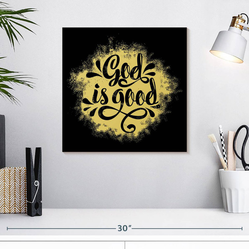Khylige Christ Is Good, typographie, H 16 po x l 16 po