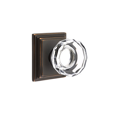 Bouton cristal de intimité avec wilshire rose Lowell