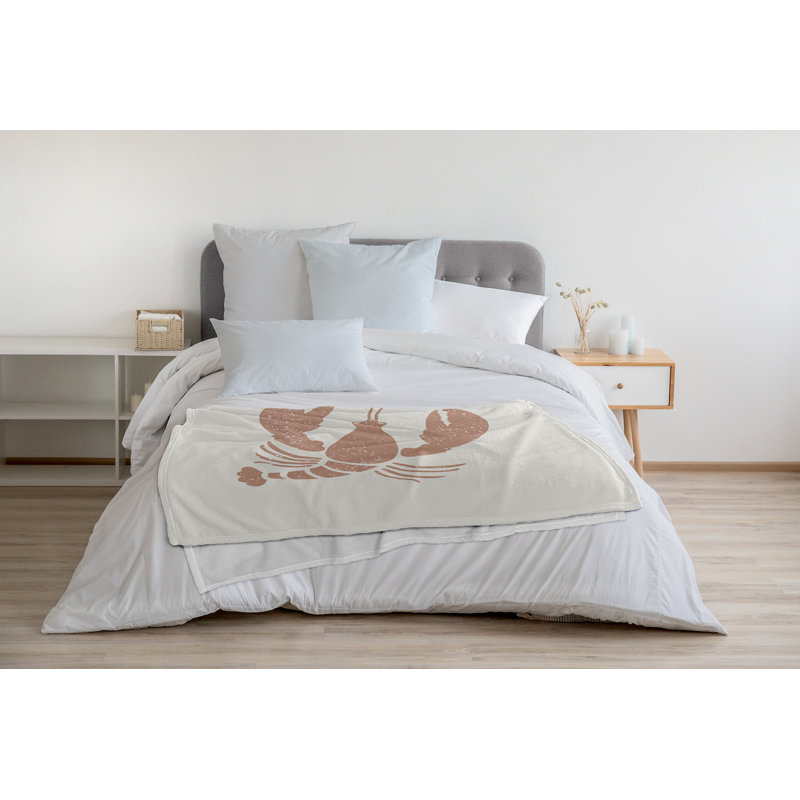 Nautical Nights Fleece Throw Blanket, 60" W x 80" L, 1.95, Mauve