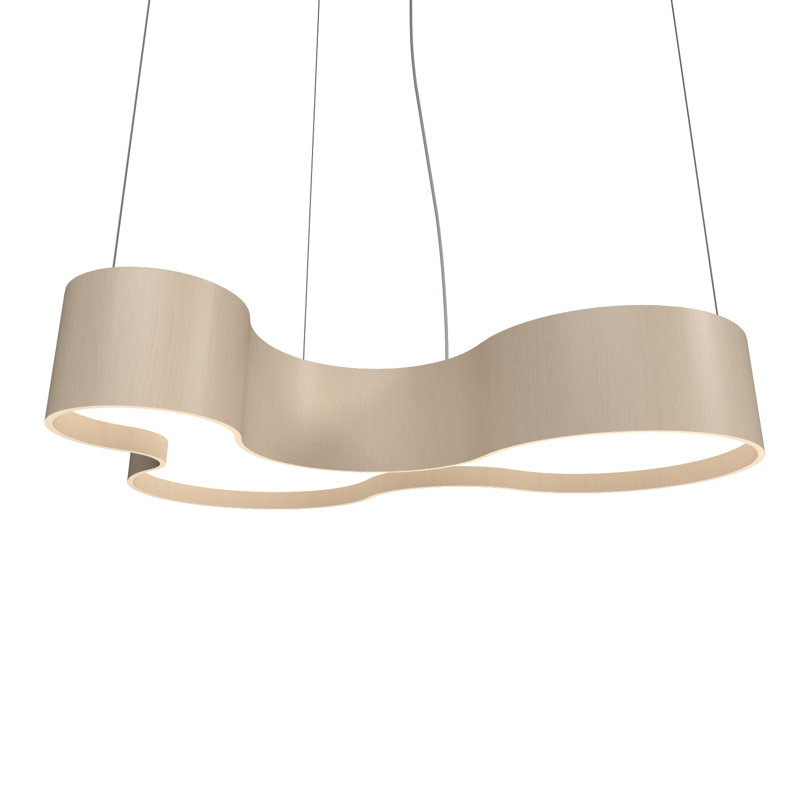 1 - Light LED Pendant, Organic Cappuccino