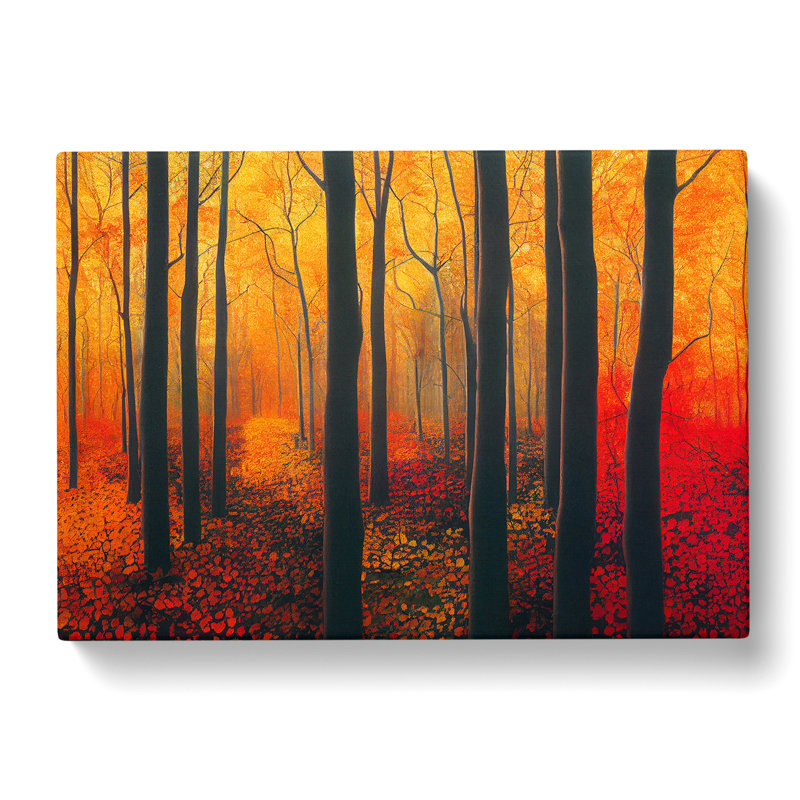 Terrific Autumn Forest - Wrapped Canvas, 35cm H x 50cm W x 3cm D