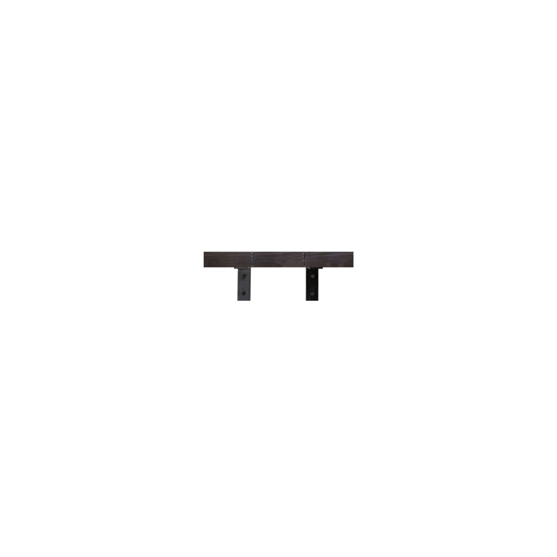 Rayne Plate Display Shelves With Hooks, Ebony, 18/3/2
