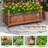 2PCS 60'' Tall Raised Garden Bed w/ Diamond Lattice Trellis Drainage Holes Outdoor-1160297687