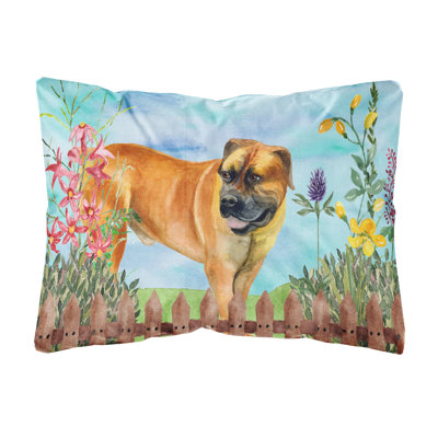  Boerboel Mastiff Spring Indoor/Outdoor Throw Pillow