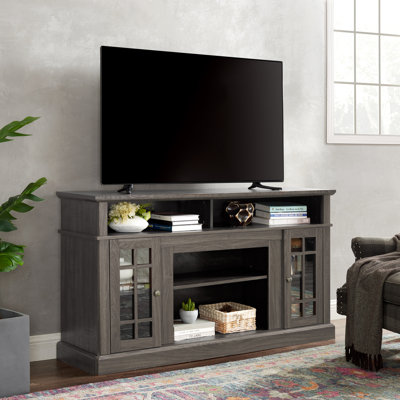 Meuble télé classique classique pour téléviseur de 65 po ou moins avec ouverture