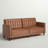 Seylow 81.5'' Faux Leather Convertible Sofa-594362074