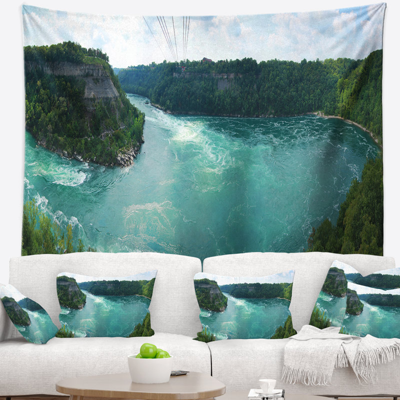 Photographie de paysage whirlpool rapids tapisserie, H 32 po x l 39 po